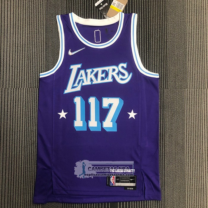 Camiseta Los Angeles Lakers x X-BOX Master Chief NO 117 Violeta